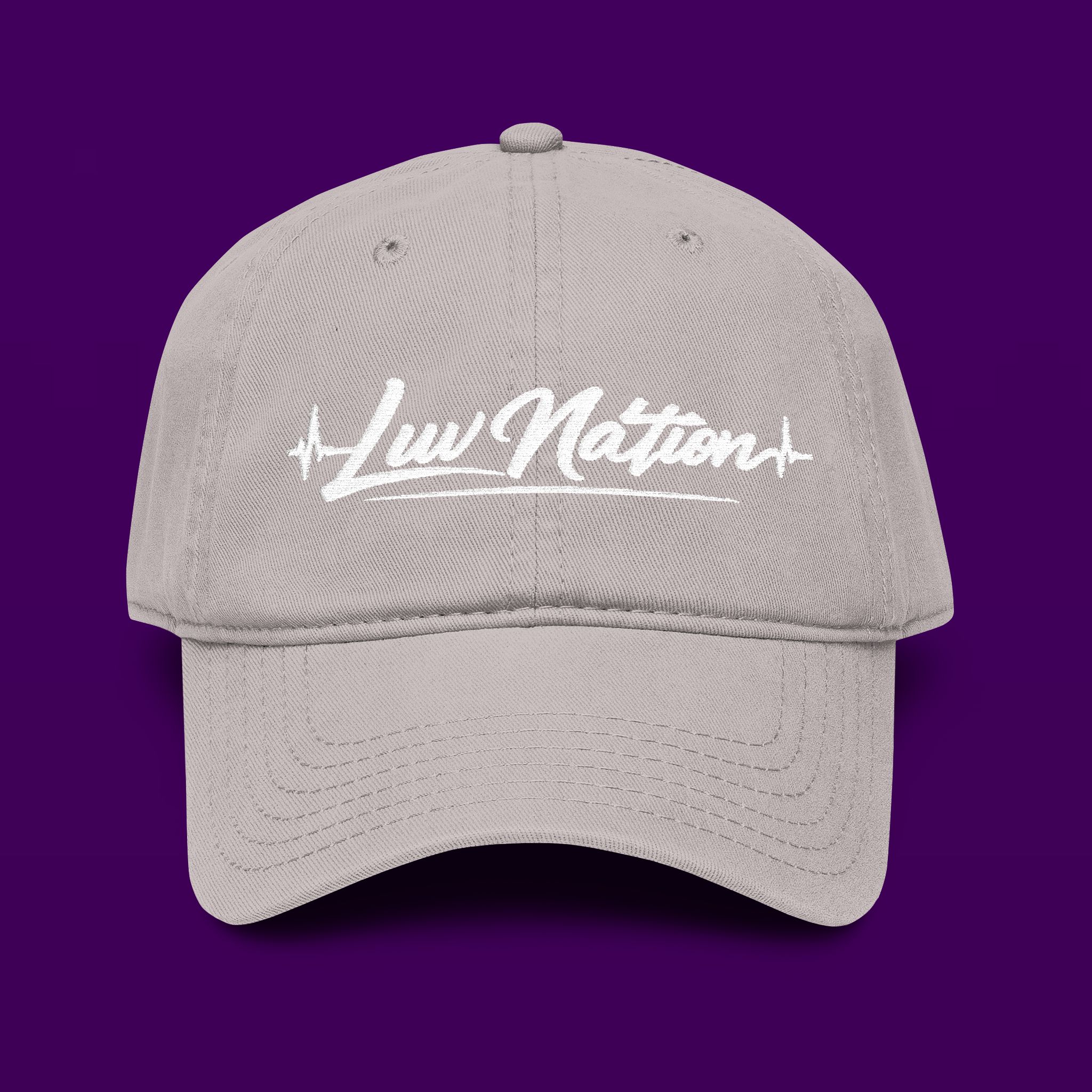 Luv Nation Garment Washed Baseball Cap