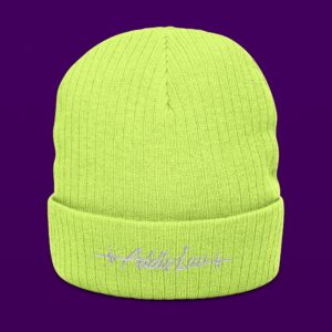 Addis Luv Ribbed Knit Beanie